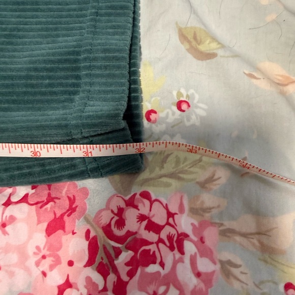 Lululemon Scuba Mid-Rise Wide-Leg Pant *Velvet Cord Storm Teal Size 10 - Picture 10 of 12